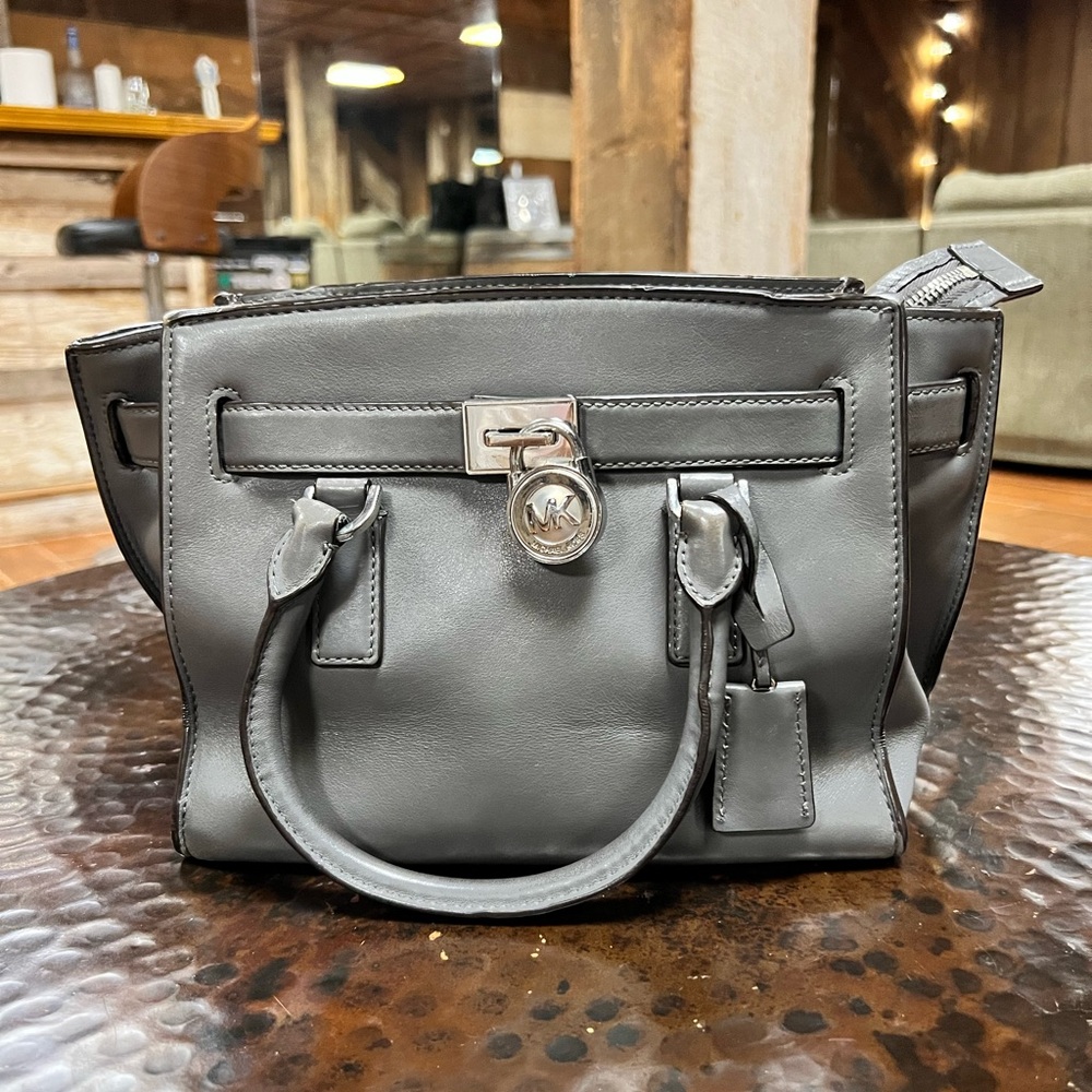Michael Kors grey satchel crossbody